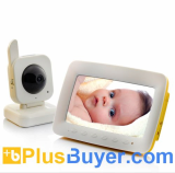 VOX Two Way Audio Wireless Baby Monitor with 7 Inch Screen (Nightvision, Motion Detection, AV Out)