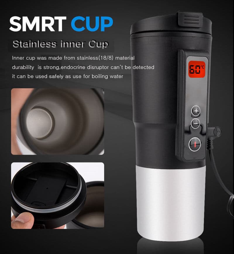 Smart Cup Car Electrionic Coffee pot tumbler Warmer For vehicles