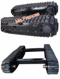 6 ton Steel track chasis with rubber block