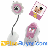Mini Wireless Baby Monitor (Flower Design, Night Vision, AV OUT)