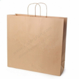 Brown Kraft Paper Shopping Bags, Euro-Tote