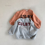 DE MARVI Kids Toddler Lettering Fleece Sweatshirts Boys Girls T_shirts Korean Manufacturer