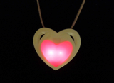 Heart LED pendants (necklace, accessories)