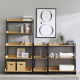 Modern furniture ladder type Sturdy bookshelf bookcase