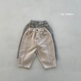 DE MARVI Kids Toddler Elastic Waist Baggy Cotton Pants Girls Boys Trousers Wholesale Korean 