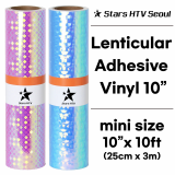 Adhesive Vinyl film Lenticular 10_ small size sheet 17colors 