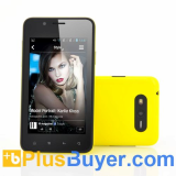 Storm - 4 Inch Dual Core Android 4.2 Phone (800x480, 1GHz CPU, 4GB, Yellow)