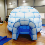 An igloo made of arctic ice inflatable