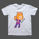 Character Deisng T-shirt chu Unisex cotton