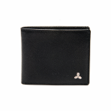 Symbol Mens Leather Wallet _ Brilliant Black
