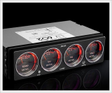 JB.Lab LV602 - Car Audio Analog Level Meter - Voltage Temperature Dual_LED