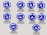 Natural Tanzanite A quality 5 mm Round shape 10 piece