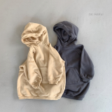 DE MARVI Kids Toddler Fleece Warm Long Hoodies T_shirts Boys Girls Sweatshirts Korean Manufacturer