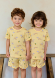 Mellang fox_ Tencel_ Modal short Pajamas set_ Yellow