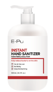 70_ ethanol exterminates about 90_ of bacteria in 2 min_ HAND SANITIZER