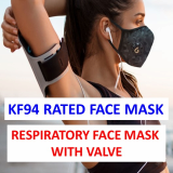 KF94 Rated Valve Face Mask Respirator 6mask