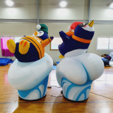 Fat penguin who enjoys sliding on ice inflatable_Customized_