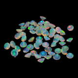 Natural Ethiopian Opal 5 mm Round 25 pieces