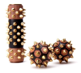 Acupressure tool with brass spikes