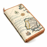 Antique Map Origial Zipper wallet