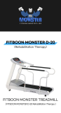  TREADMILL  HOME TRAINING FITNESS MACHINE MADE IN KOREA  MOSTER20