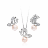 JEWELKOREA Jewelry Set-Earring+Necklace WS1C