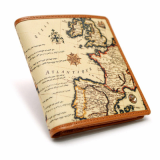 Antique Map Original Half wallet