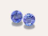 Natural Tanzanite A quality 5 mm Round shape 2 piece