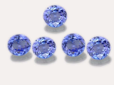 Natural Tanzanite A quality 5 mm Round shape 5 piece