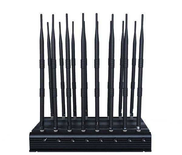 Adjustable 16 Antennas Powerful 3G 4G cell phone Jammer