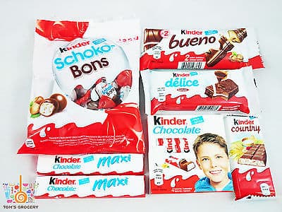 Kinder Chocolate Maxi Kinder Country Kinder Bueno Kinder Surprise Egg Kinder  Joy 