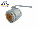 Flange Type Ceramic Lined Ball Valve with manual lever00