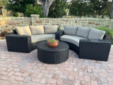 Elliot Outdoor 5_Piece Round Sectional Set