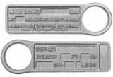 Crosby SLGID Stamped ID Tags Box of 50