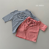 DE MARVI Kids Toddler Striped Linen Blended Cotton T_shirts Boys Girls Spring Summer Wear Wholesale 