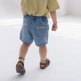 DE MARVI Toddler Kids Elastic Waist Denim Jean Shorts Pants