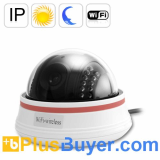 Nightvision Wireless IP Camera - White (22 IR LEDs, Motion Detection)