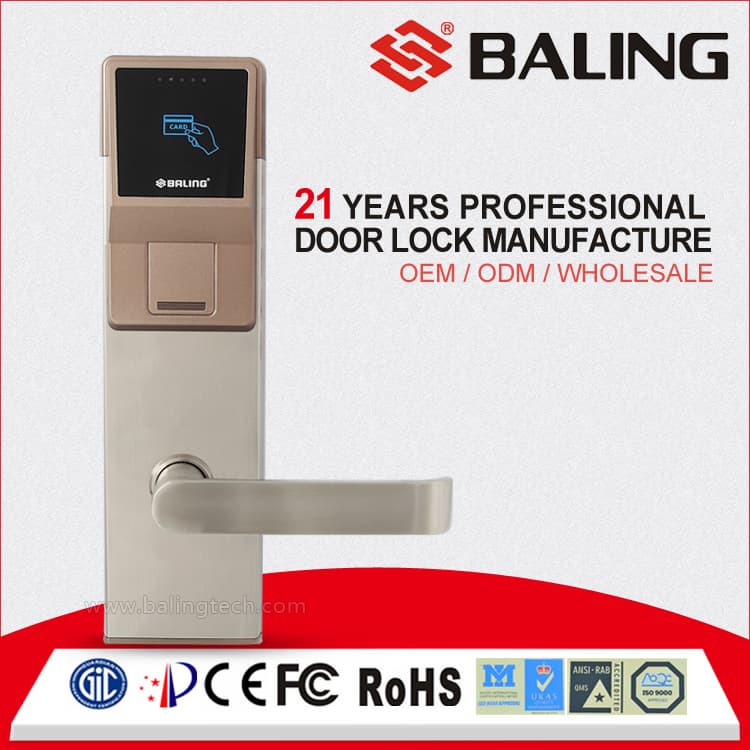 Hotel Card Reader Door Lock Professional Rfid Hotel Lock