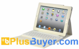 White Robust Case + Spillproof Bluetooth Keyboard for iPad 2/3