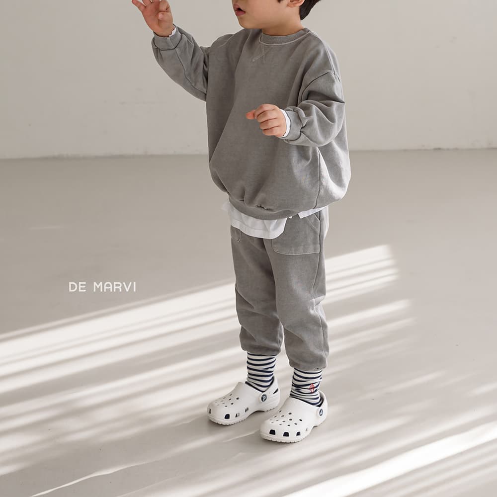 DE MARVI Kids Toddler Elastic waist Pockets Sweatpants Boys Girls Jogger  pants Wholesale Korean