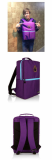 Cemula Plead Squared Backpack Violet
