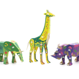 ARTBOT Endangered Animals Paper Toy Craft Kit