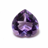 Natural Amethyst AAA Quality 10 mm Faceted Heart Shape 1 Pc