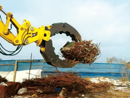 Hydraulic log grapple for 4-50ton excavator | tradekorea