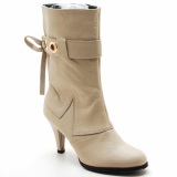 mc885 Back Ribbon Womens Middle Boots