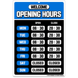 Opening Hours Sign Kit 