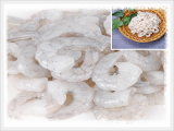 Raw Head Less Peeled and Deveined Tail-off White Shrimp