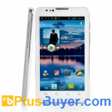 Stratos - 5.3 Inch Dual SIM 3G Android 4.0 Phone (Dual Core 1GHz, 8.0Megapixel Camera, White)