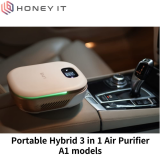 Ipuri hybrid Air Purifier system Portable on dash type cleaning air for Vehicle 