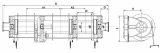 Marine Hydraulic combined mooring winch(Three Drum)